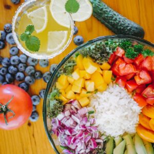 food, health, rice, tomatoes, onion, lemon, avocado, mango, vegetables, healthy, cucumber, green, berries, diet, fresh, fruit, vitamins, fit, slimming, yellow, nutrition